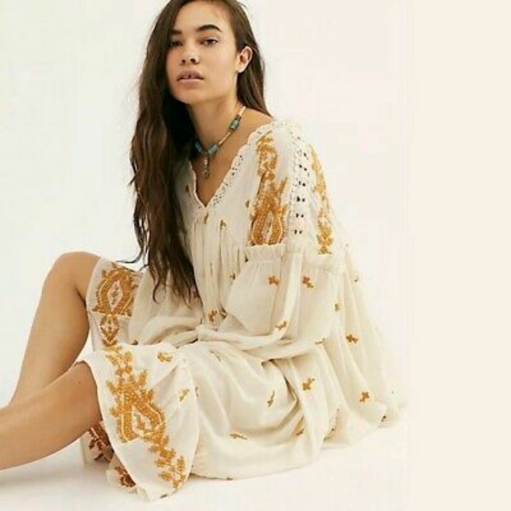 Free People's Lavendar Fields Trapeze Midi Dress